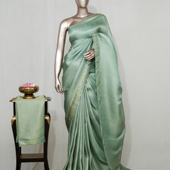 Semi Katan Banarasi Saree  SAN4573