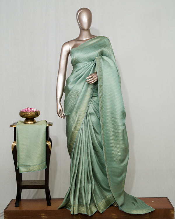 Semi Katan Banarasi Saree  SAN4573