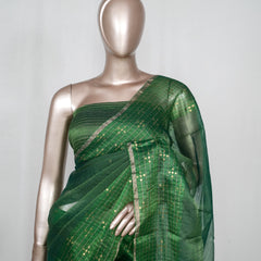 Pure Organza Saree with Sequin Weaving SAN4951