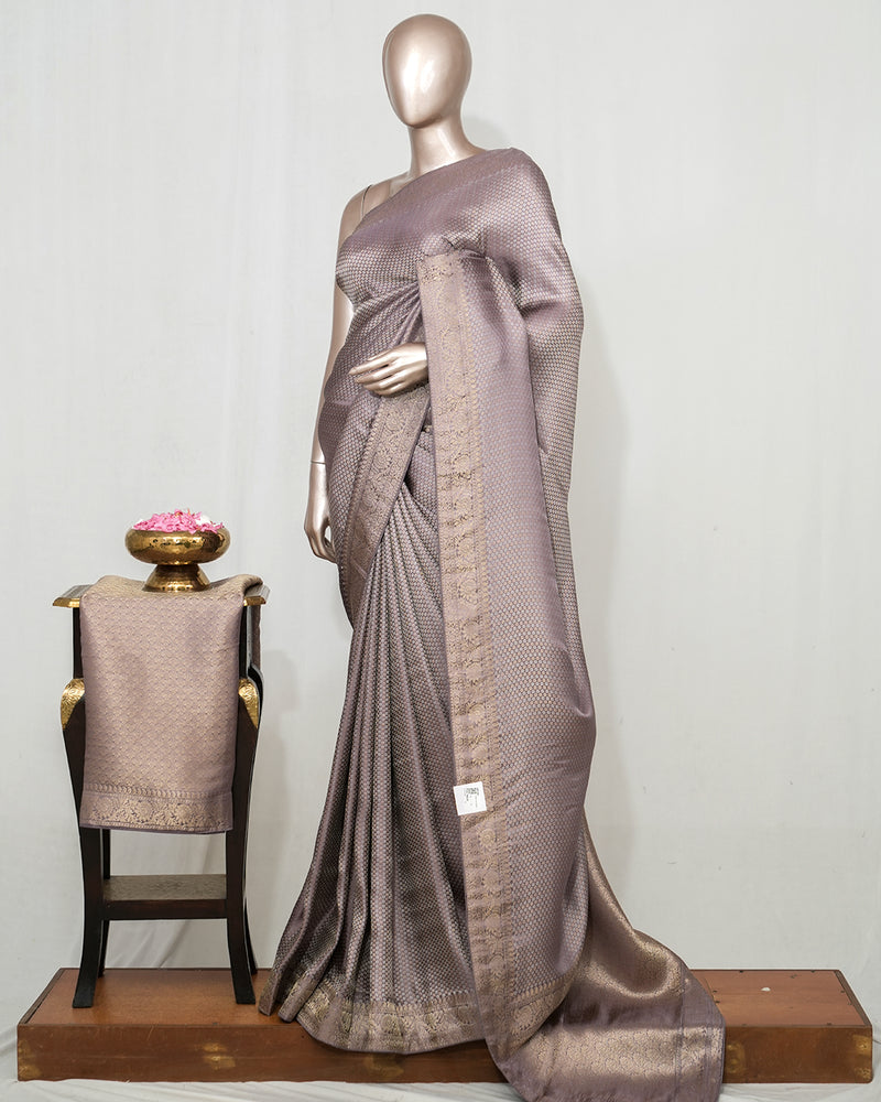 Semi Katan Brocade Banarasi Silk Saree   SAN4564