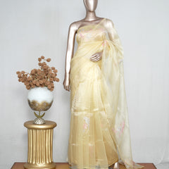 Crystal Organza Handworked Saree  SAN4808