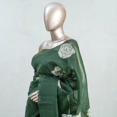 Glass Organza Saree C  SAN5389