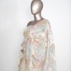 Pure Organza Embroidered & Appliqué Saree  SAN4938