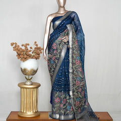 Organza Tissue Saree  SAN4939