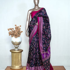 Pure Soft Silk Saree with Kashmiri Traditional Print SAN4997