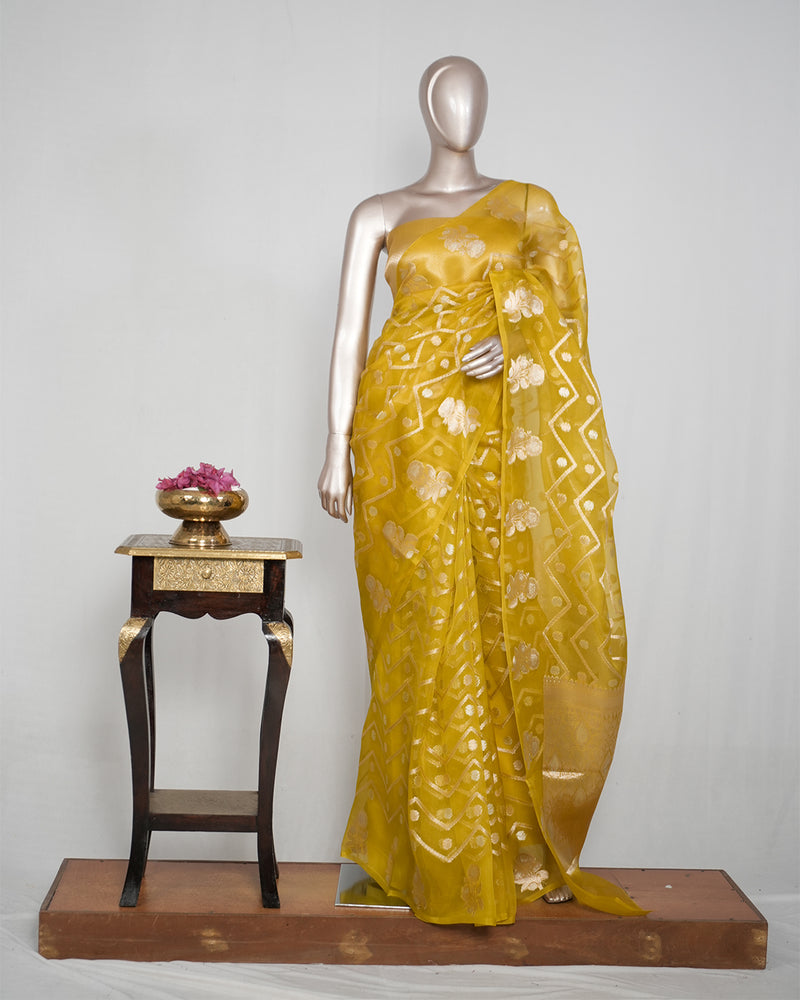 Pure Banarasi Organza Saree SAN4817