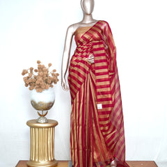 Organza with Tissue Silk Saree  SAN4474
