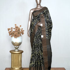 Pure Printed tusser silk SAN4223