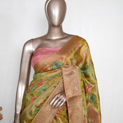 Semi Natural Crepe Saree with Digital Print_Mysore Dola Silk Saree (₹3900) C 004425