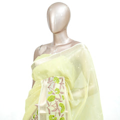 floral Tissue Organza J 005396