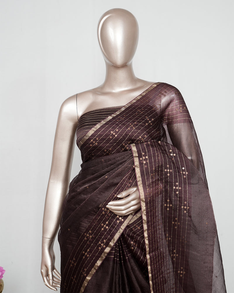 Pure Kora Silk Organza Saree  SAN4930