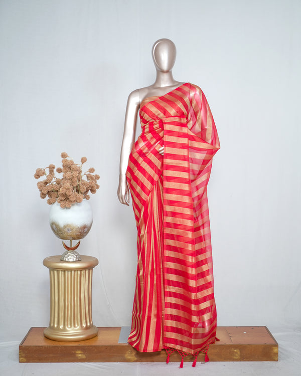 Organza with Tissue Silk Saree SAN4483