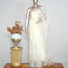 Crystal Organza Handworked Saree  SAN4805