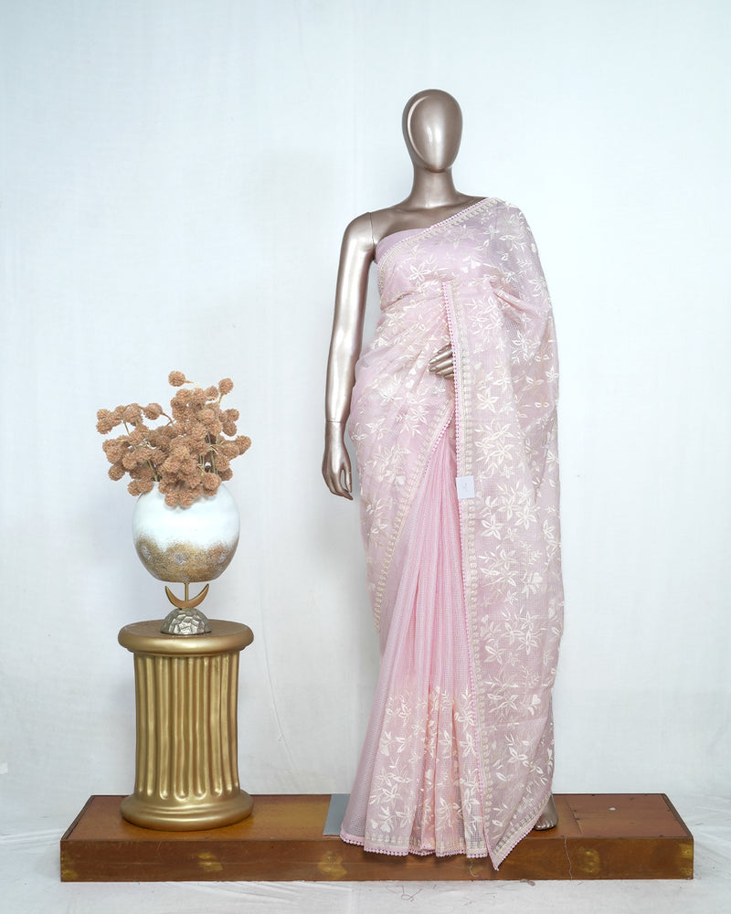 Cotton Kota Embroidered Saree SAN4039