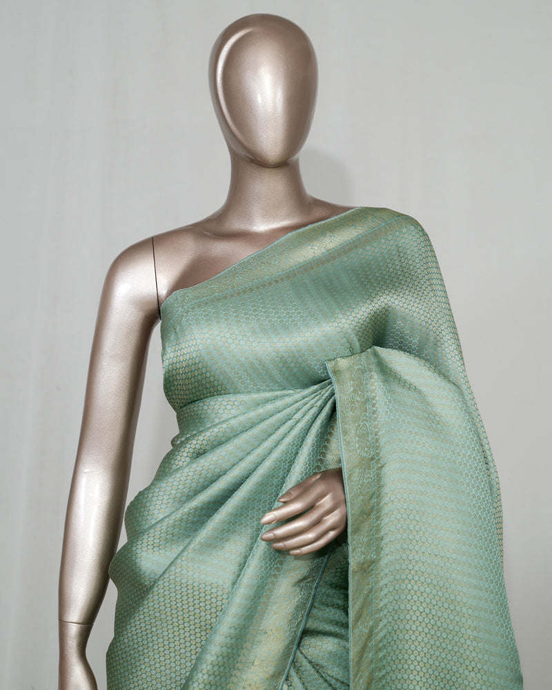 Semi Katan Banarasi Saree  SAN4573
