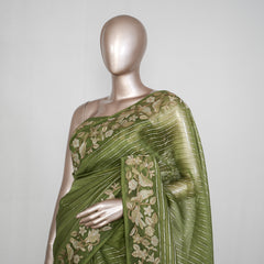 Pure Organza Embroidery Saree SAN4935