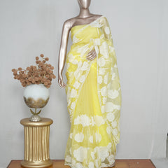 Organza Saree with Appliqué Work  SAN5016