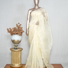 Pure Crystal Organza Handworked Saree  SAN4937