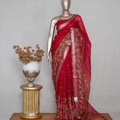 Organza Tissue Saree  SAN4939