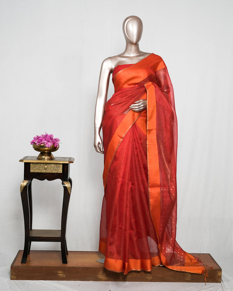 Pure Kora Silk Organza Saree  SAN4926
