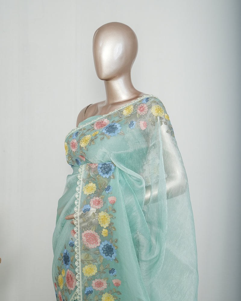 Crystal Organza Saree SAN4319