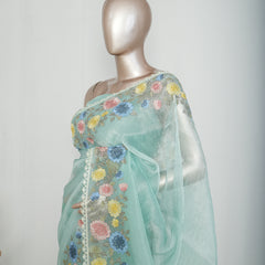 Crystal Organza Saree SAN4319