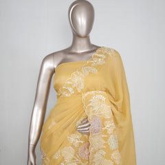 Striped Pure Viscose Organza Saree SAN4267