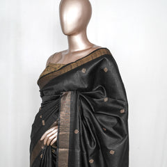 Tussar Silk Saree with Kalamkari Pallu SAN4054