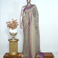 Georgette Banarasi Silk Saree SAN4395