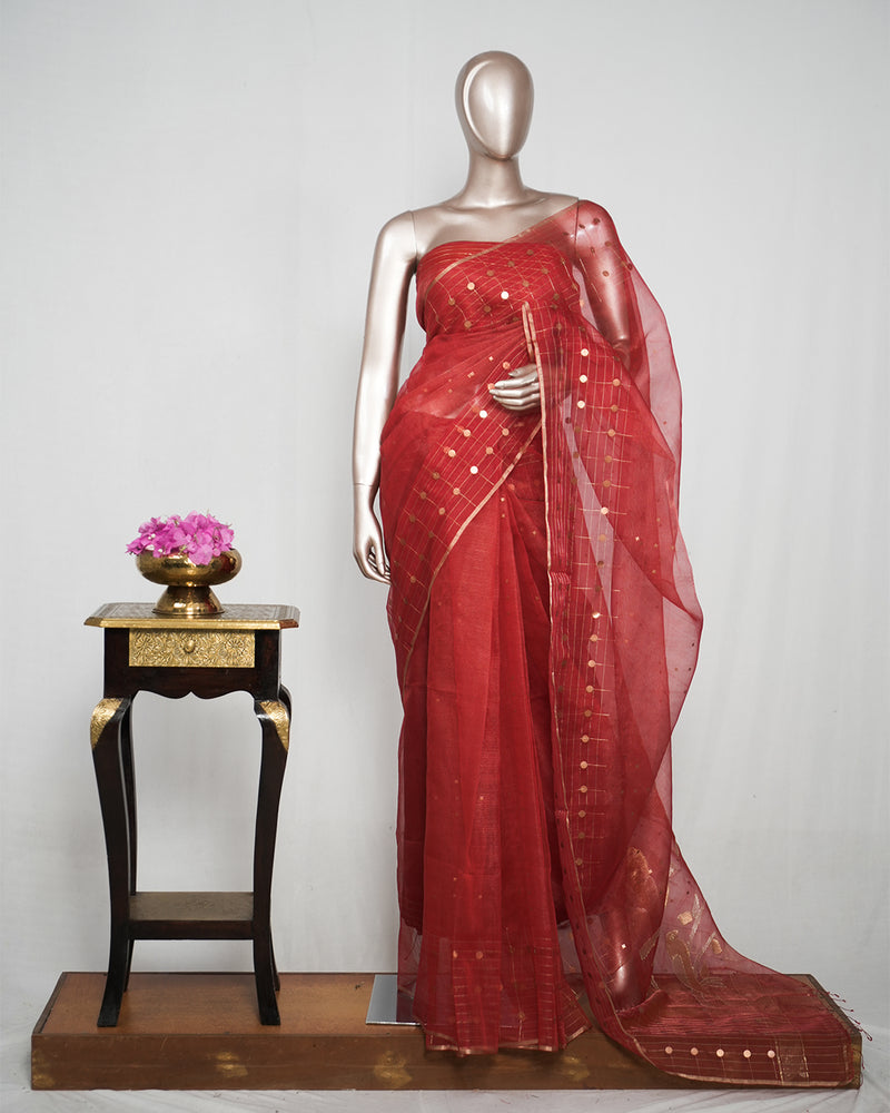 Pure Kora Organza Saree  SAN4953