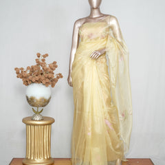 Crystal Organza Handworked Saree  SAN4814