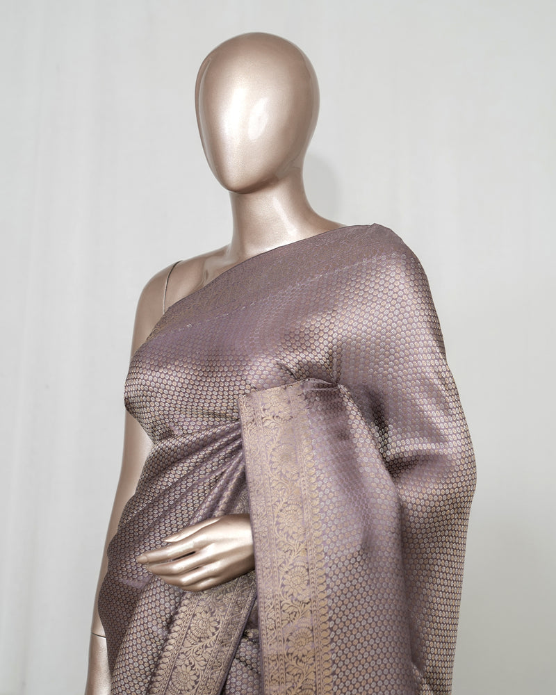 Semi Katan Brocade Banarasi Silk Saree   SAN4564