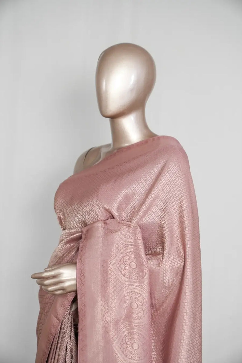 Semi silk with rich brocade weave Sarees  SAN4625