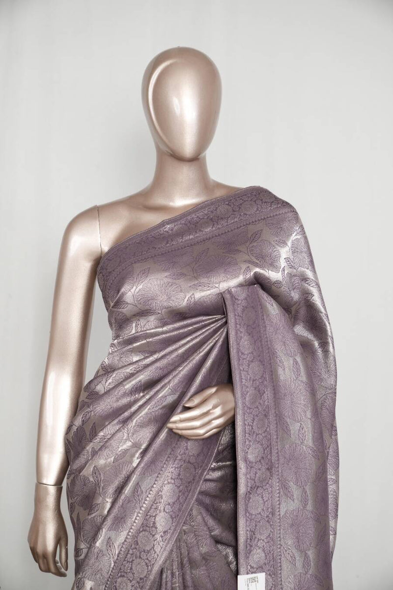 Jacquard banarasi semi silk Saree  SAN4549