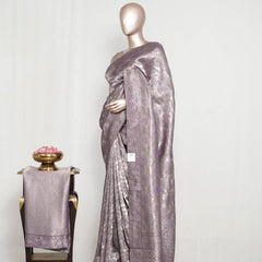 Jacquard banarasi semi silk Saree  SAN4549