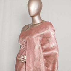 Peach  Jacquard banarasi semi silk Saree  SAN4552