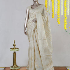 Premium Onam Pure Tussar Silk Saree
