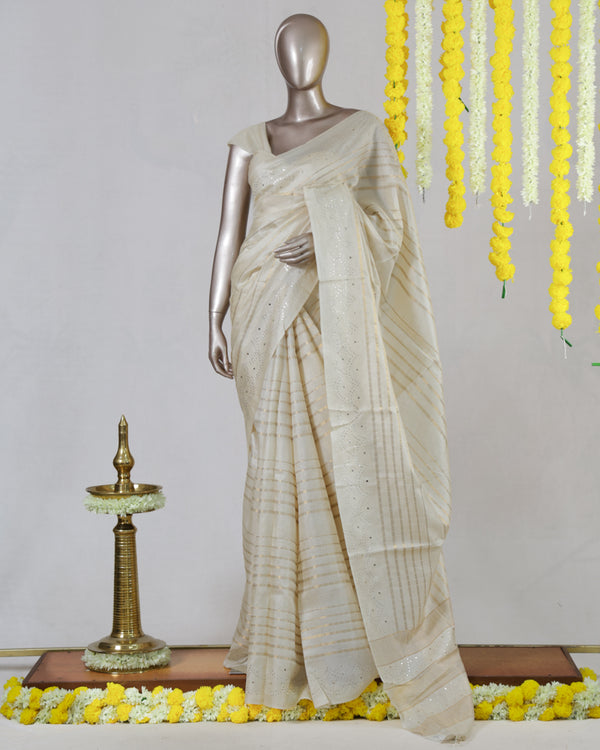 Premium Onam Pure Tussar Silk Saree