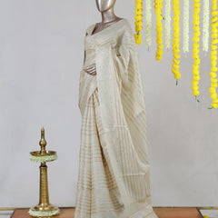 Premium Onam Pure Tussar Silk Saree