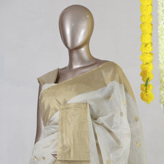 Semi-Silk Golden Border Onam Saree