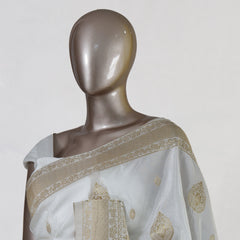 Moonlit White Royal Heritage Kasavu Saree
