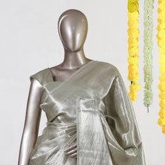 Pearl Mist Tissue Saree