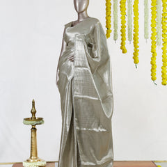 Pearl Mist Tissue Saree