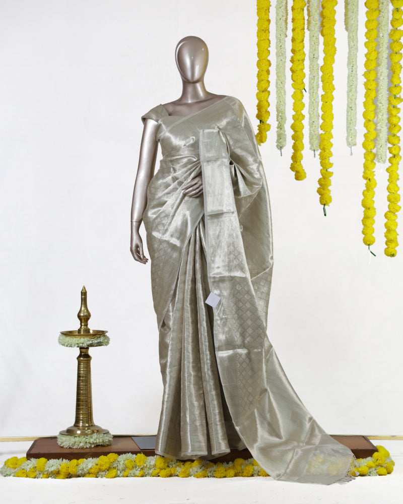 Pearl Glow Tissue Saree