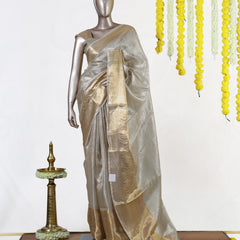 Golden Horizon Tissue Saree