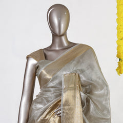 Golden Horizon Tissue Saree