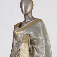 Golden Horizon Tissue Saree