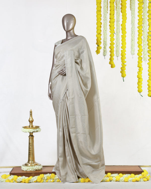 Ivory Whisper Banarasi Saree