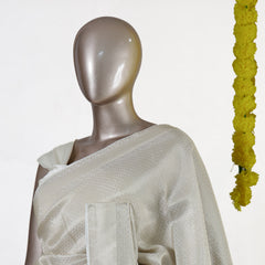 Ivory Whisper Banarasi Saree