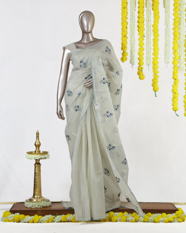 Bluebell Tissue Organza Saree